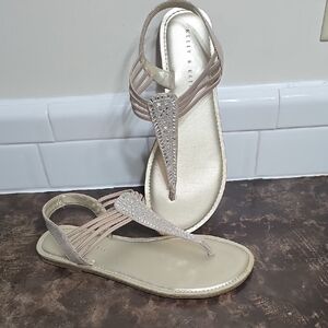 Kelly & Katie Beige Strappy Sandals